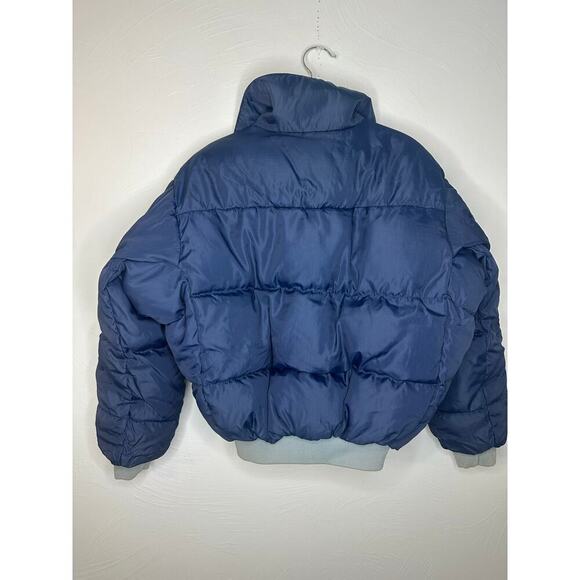 Columbia Vintage Whirlibird Reversible Puffer Jacket Men's Small Blue Feather - Picture 3 of 8